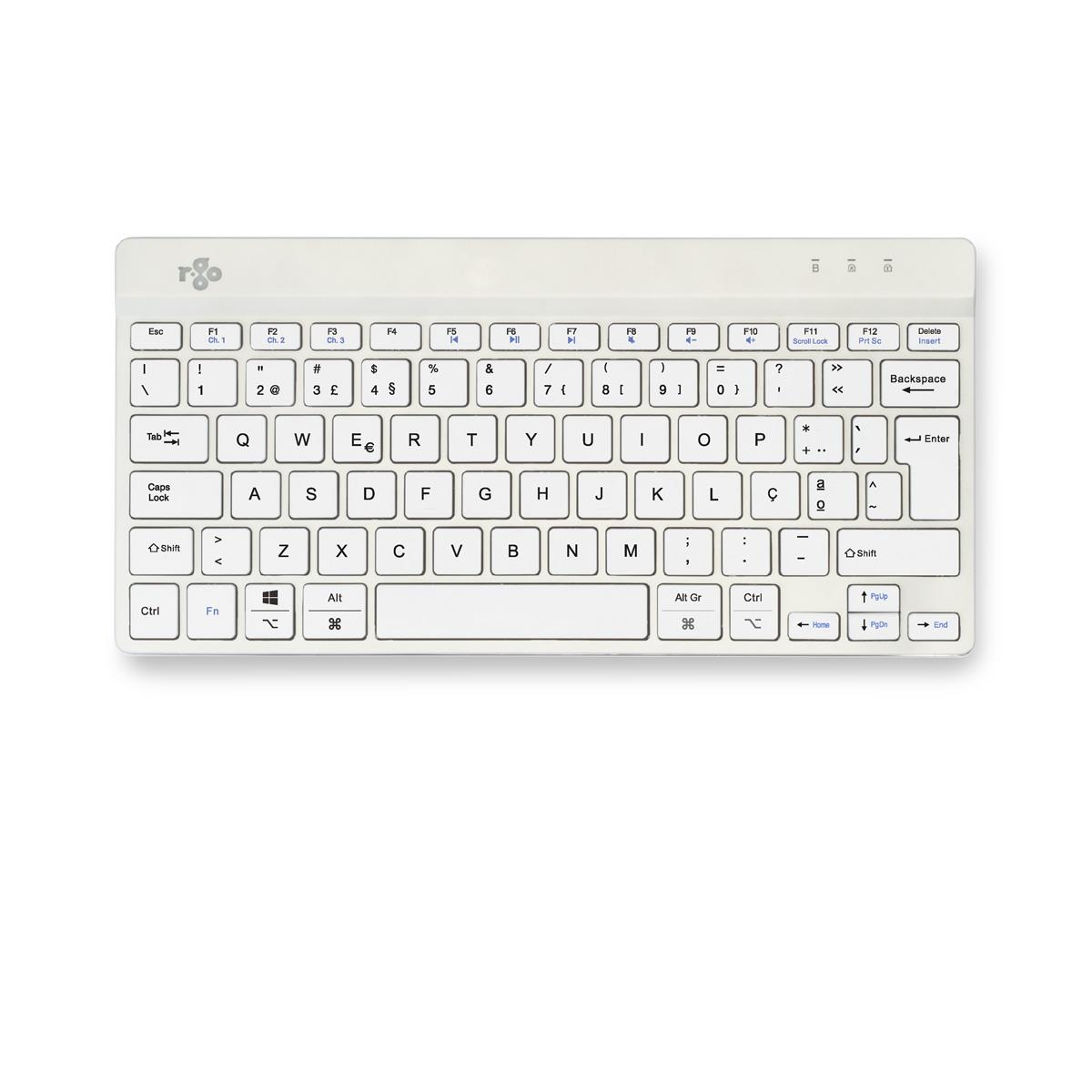 Ergonomic Kb Comp Qwerty(pt) wireless White