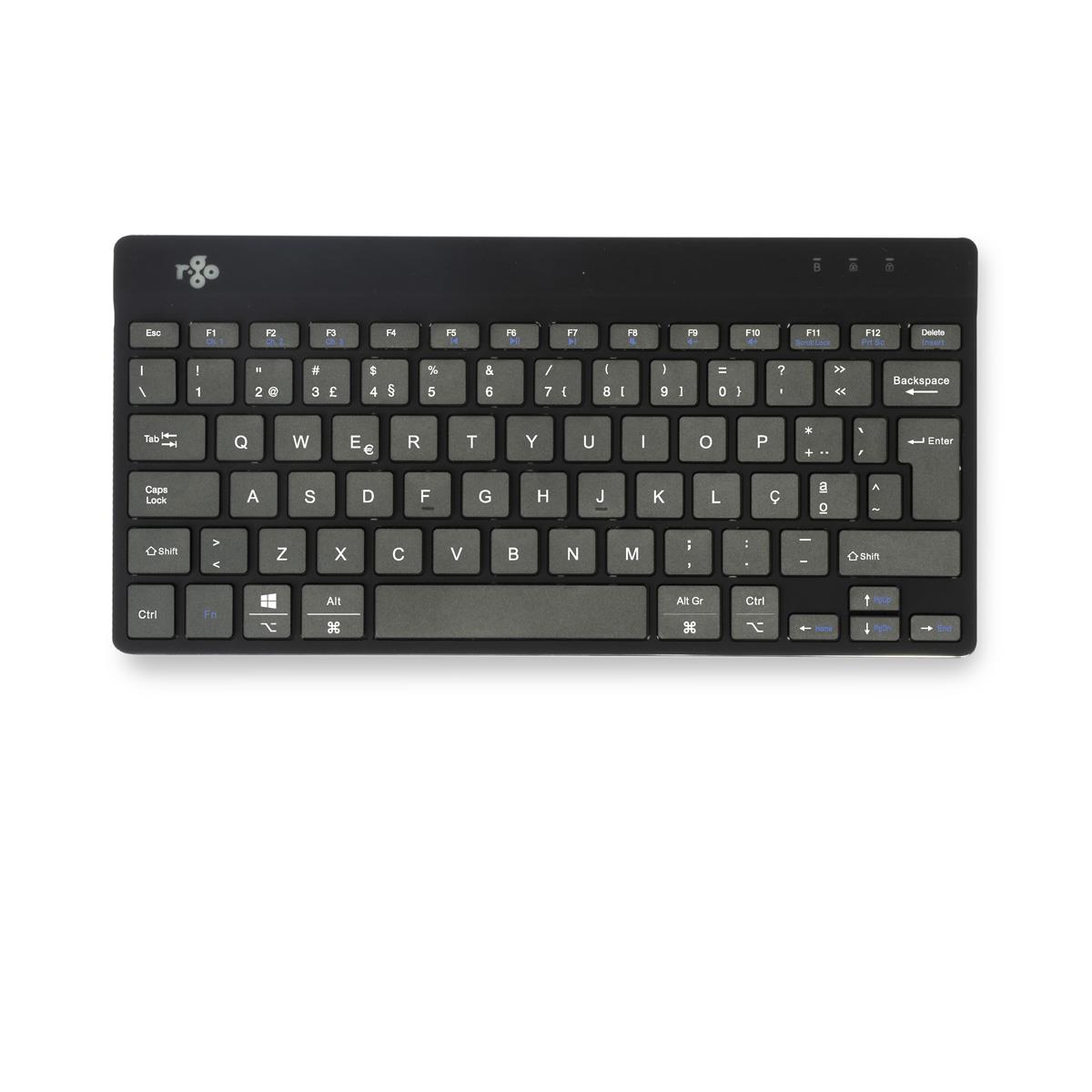 Ergonomic Kb Comp Qwerty(pt) wireless Black