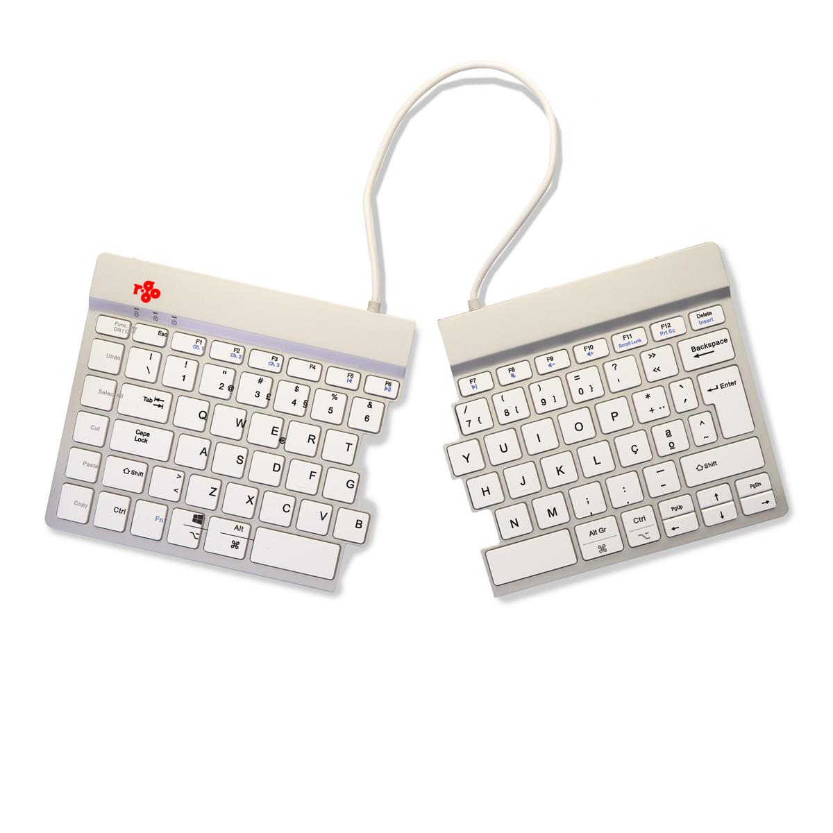 Split Break Ergonomic - Keyboard - wireless - White -  Qwerty(pt)