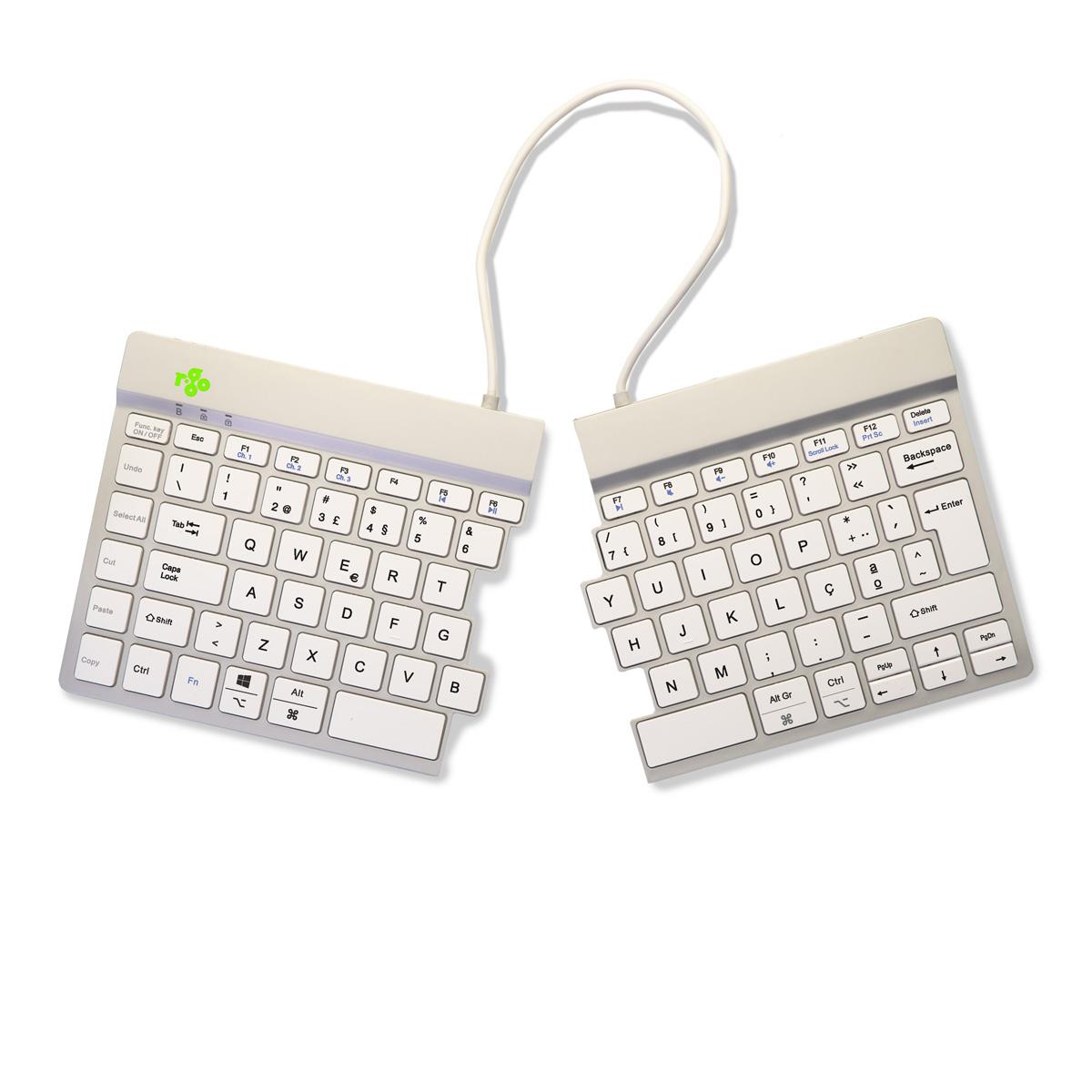 Split Break Ergonomic - Keyboard - wireless - White -  Qwerty(pt)
