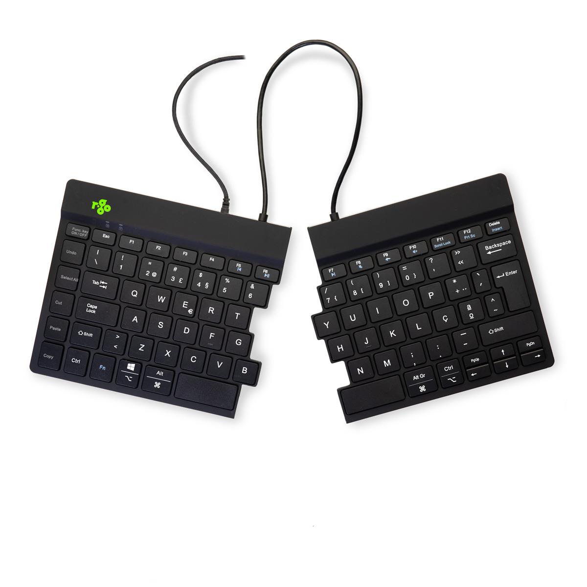 Split Break Ergonomic - Keyboard - Wired - Black -  Qwerty(pt)