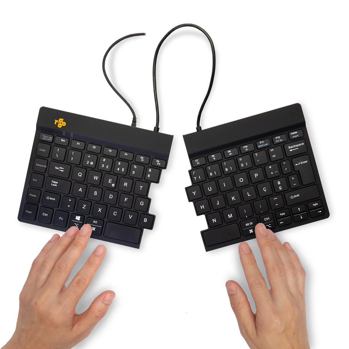 Split Break Ergonomic - Keyboard - Wired - Black -  Qwerty(pt)