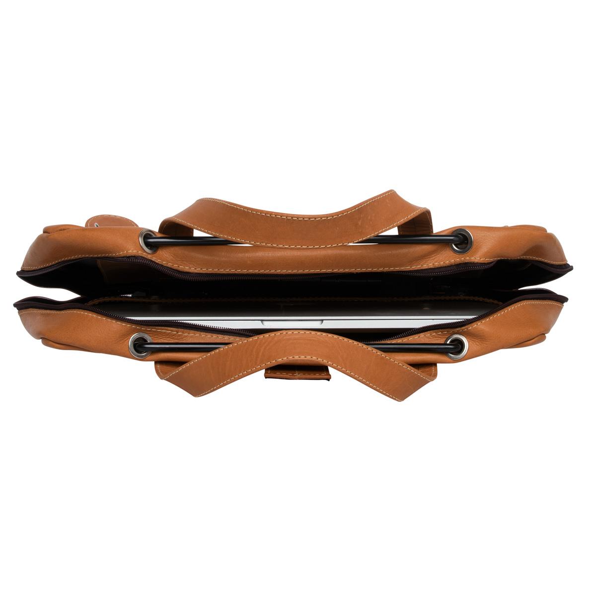 Viva Laptop Bag 15.6in Brown - Leather