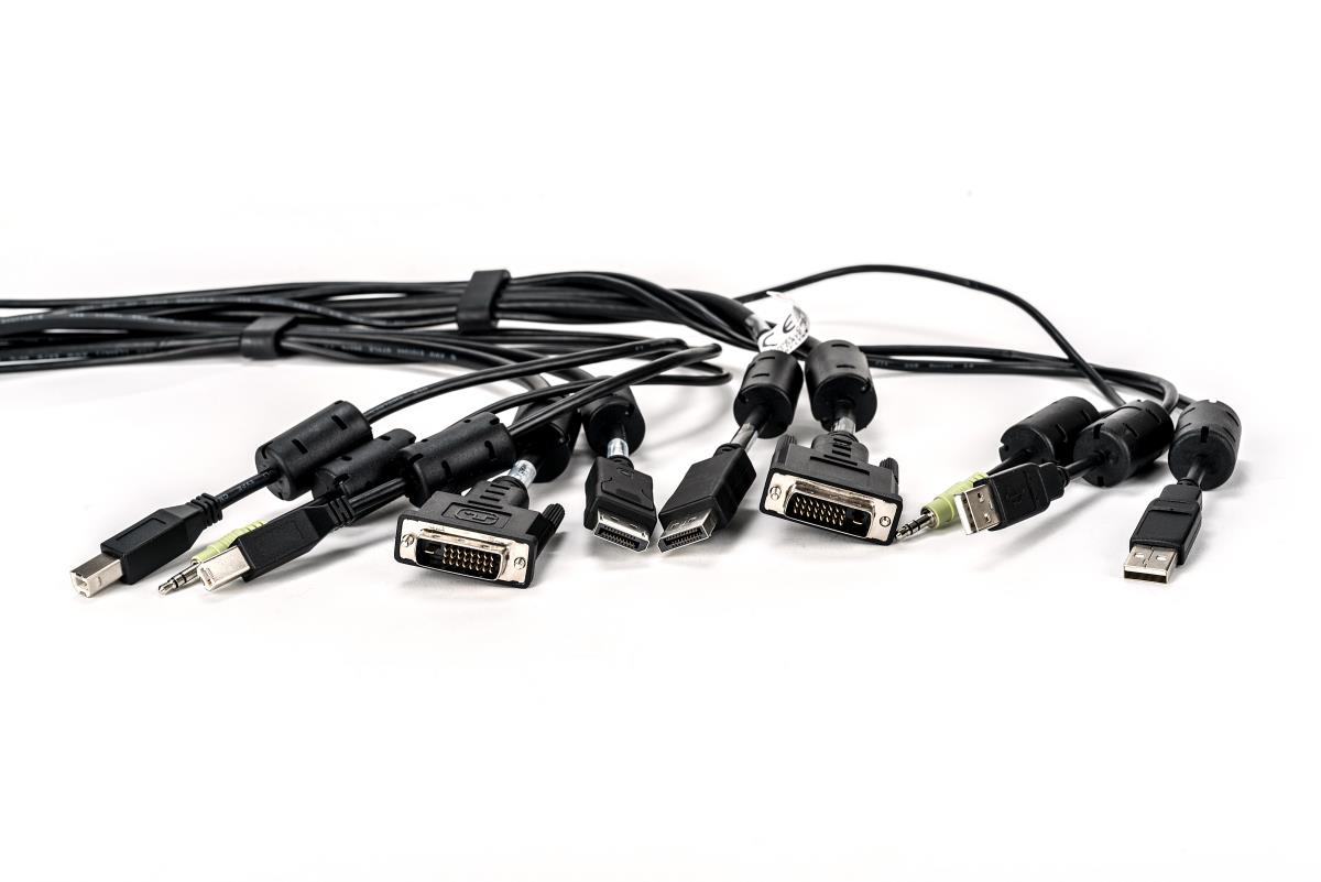 Cable 1 DVI-d/1 DisplayPort/2 USB/1 Audio 6ft