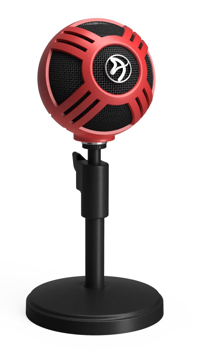 Sfera Table Microphone Wired Black, Red