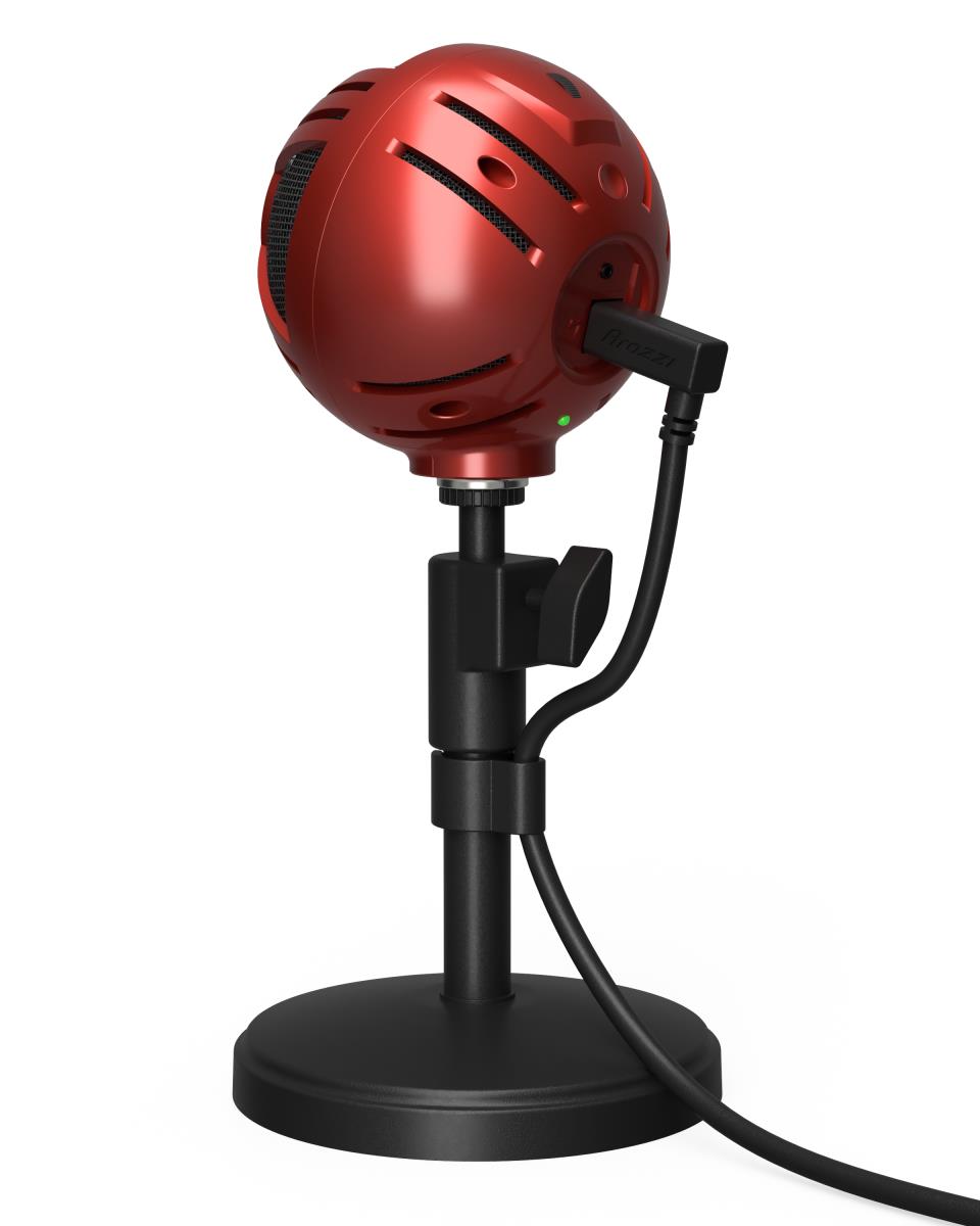Sfera Table Microphone Wired Black, Red