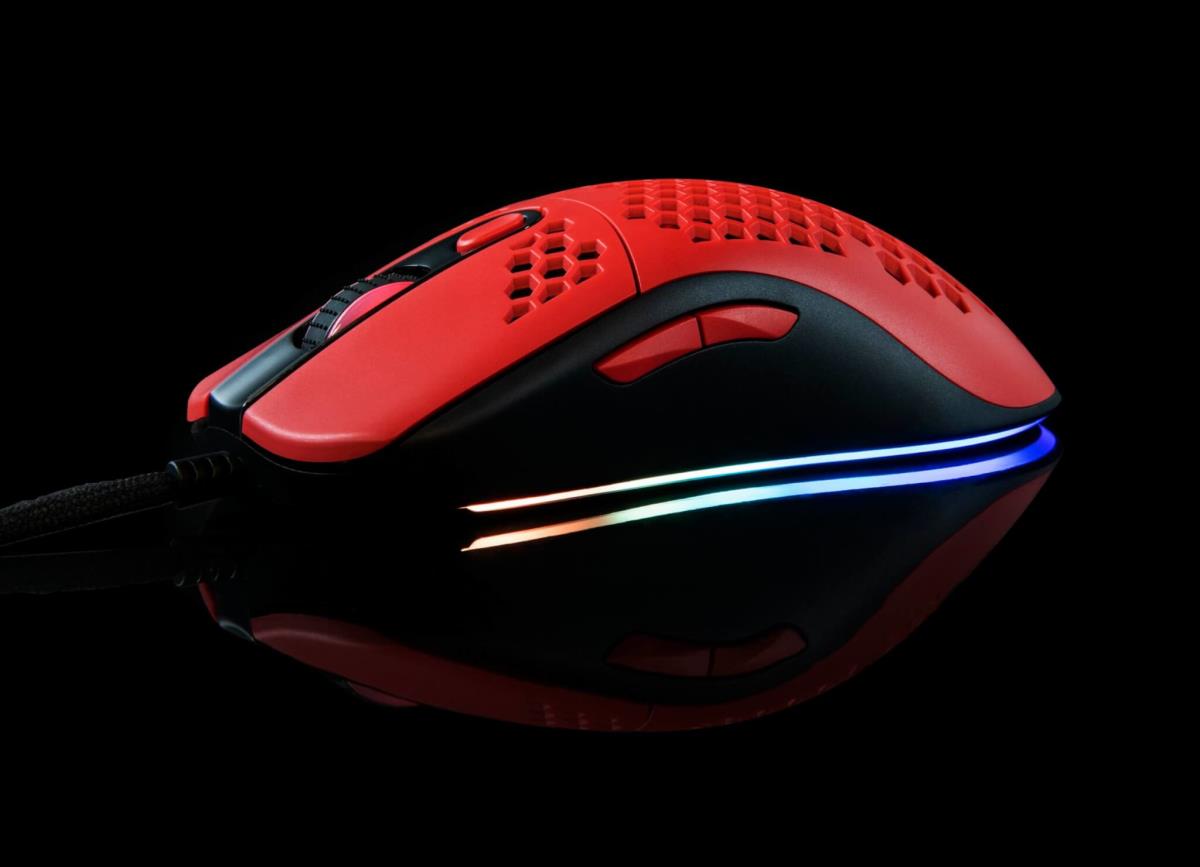 Favo Ultra Light Gamingmouse - Black / Red