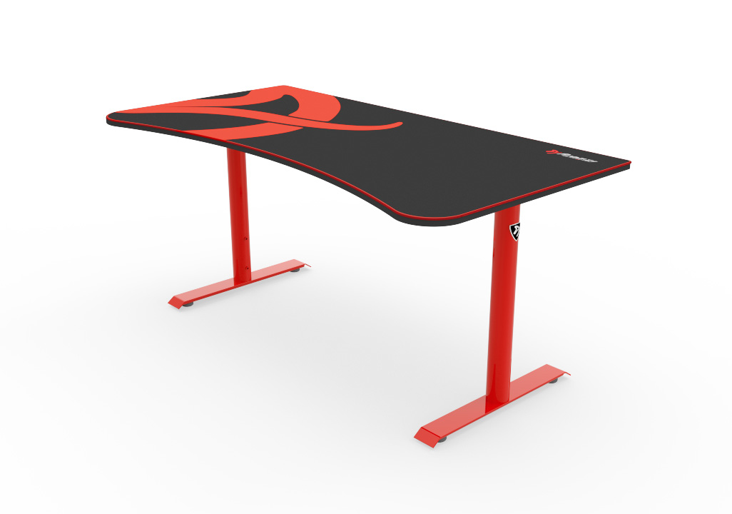 Arena Gaming Desk Red Bundel