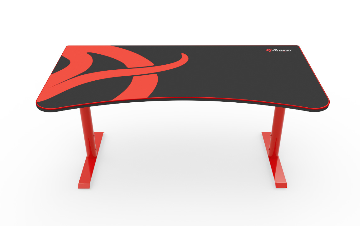 Arena Gaming Desk Red Bundel
