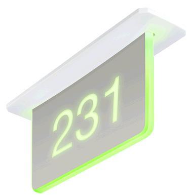 Ssc-100-el Kit Room Availability Hallway Sign, Ceiling Mount, Enhanced Legibility, Without Engraving