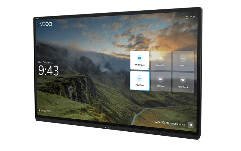 Avg-6560 65in 4k Glass LED Interactive Display