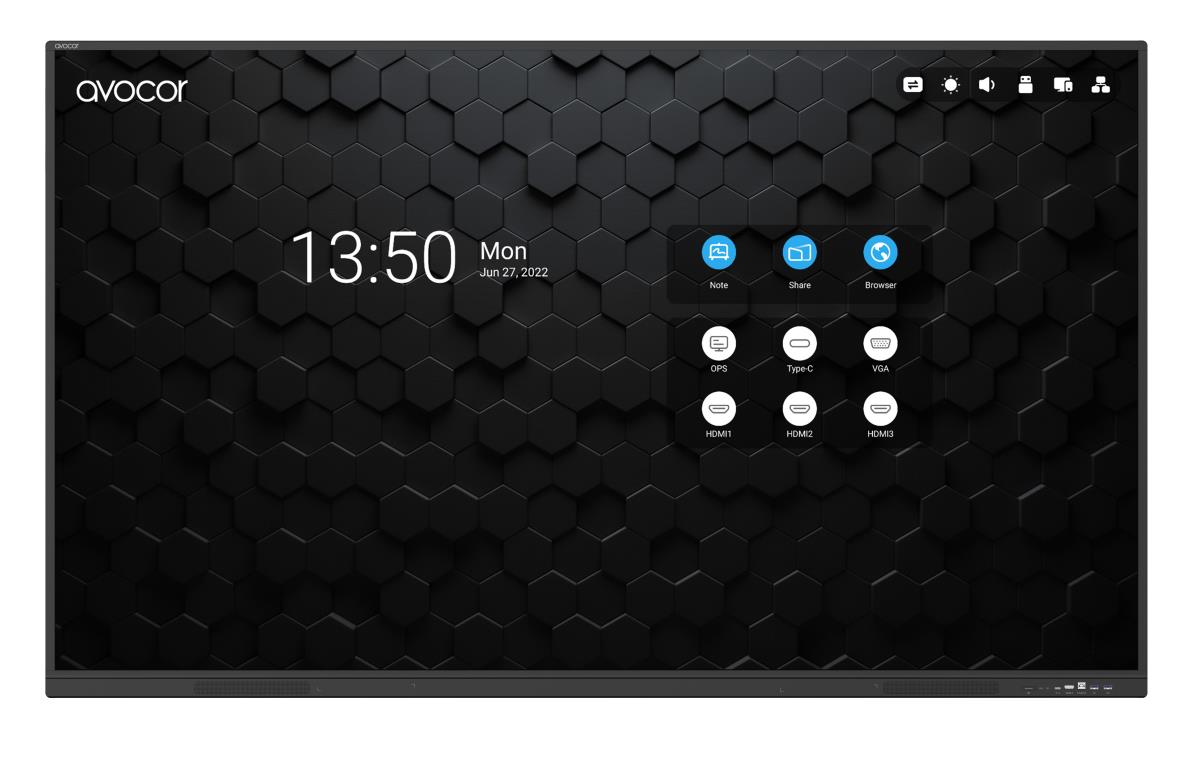 Avs-8610 86in 4k Glass LED Interactive Display