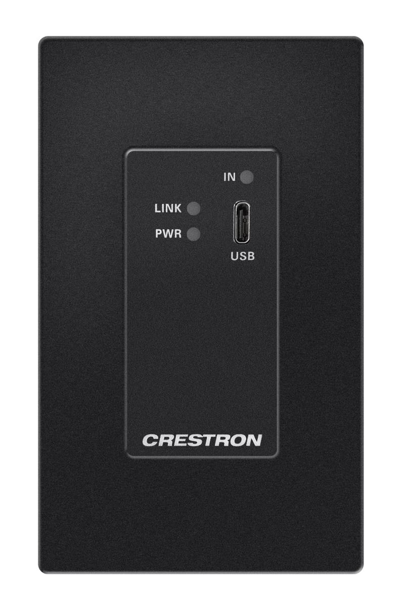 DM Lite 4K Transmitter - USB-C DisplayPort - Signal Extension over CATX Cable - Wall Plate - Black