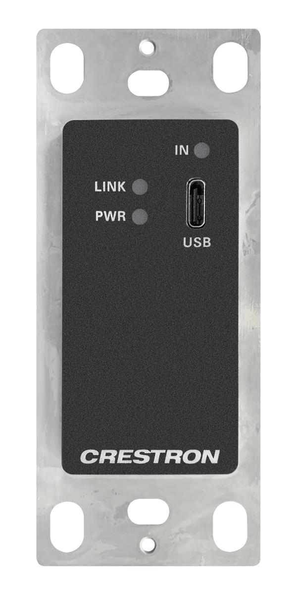 DM Lite 4K Transmitter - USB-C DisplayPort - Signal Extension over CATX Cable - Wall Plate - Black