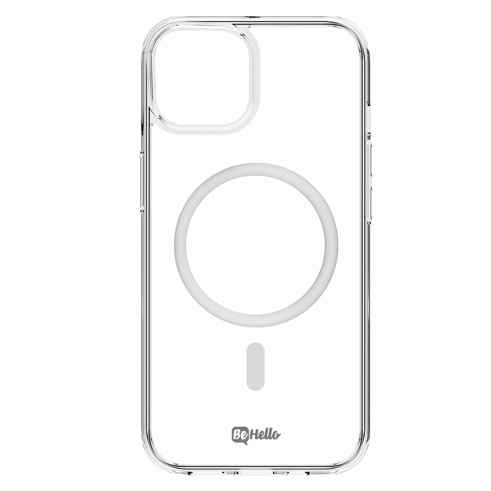 iPhone 14 Plus Clear Case Magnetic Ring Transparant