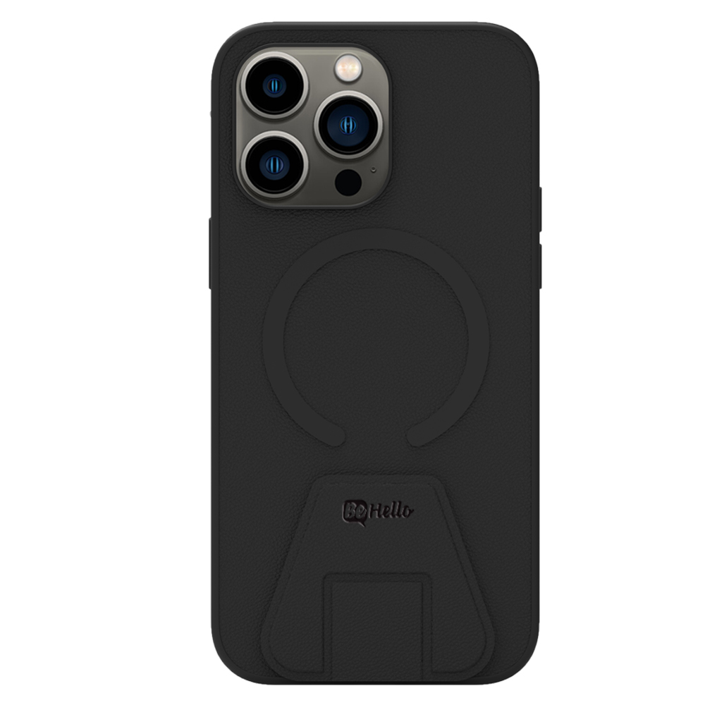 iPhone 14 Pro Stand Case Magnetic Ring Black