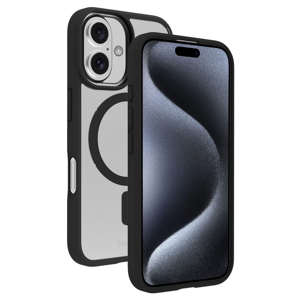 Ipone 16 Transparant Case Ring Black