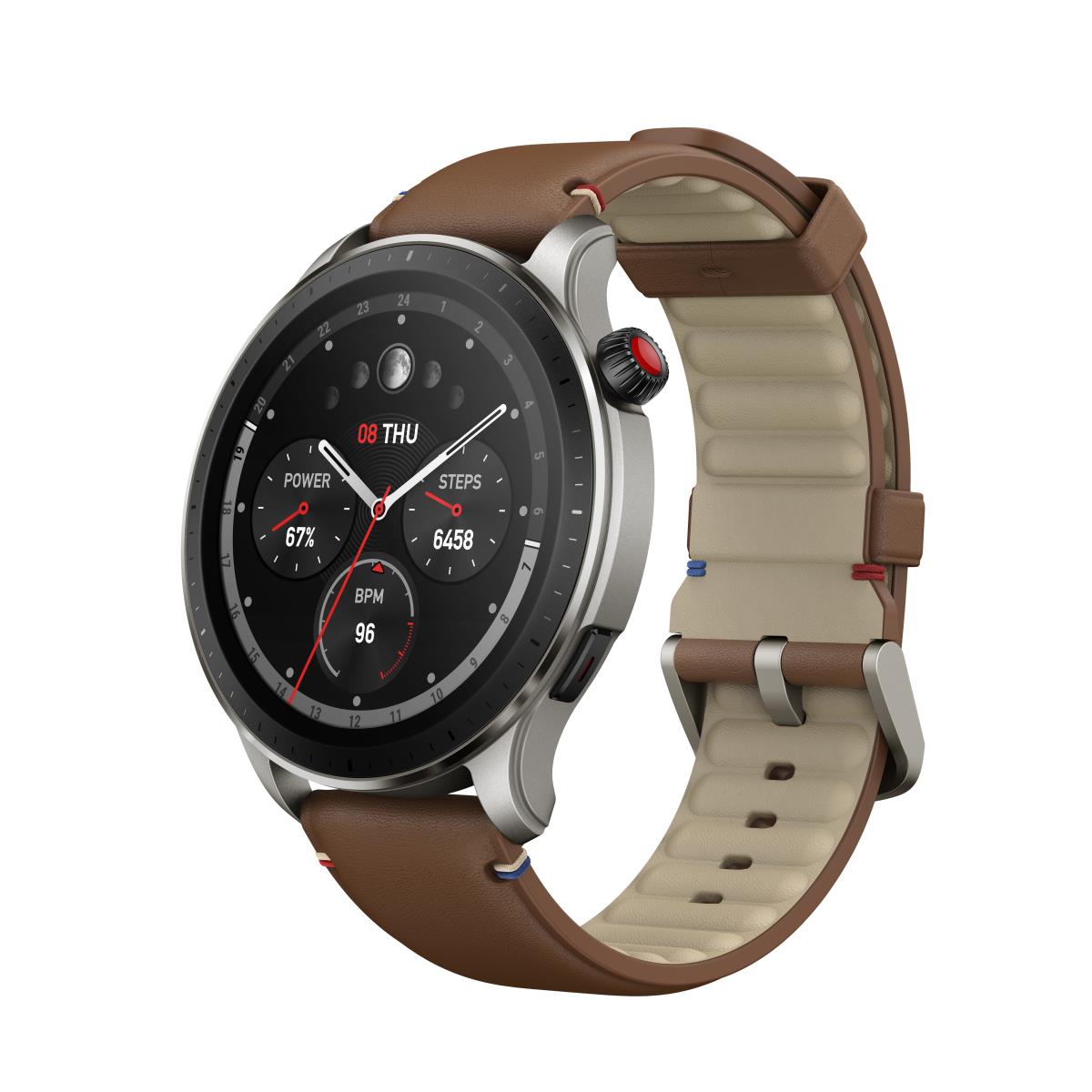 Smartwatch Gtr 4 Vintage Brown Leather