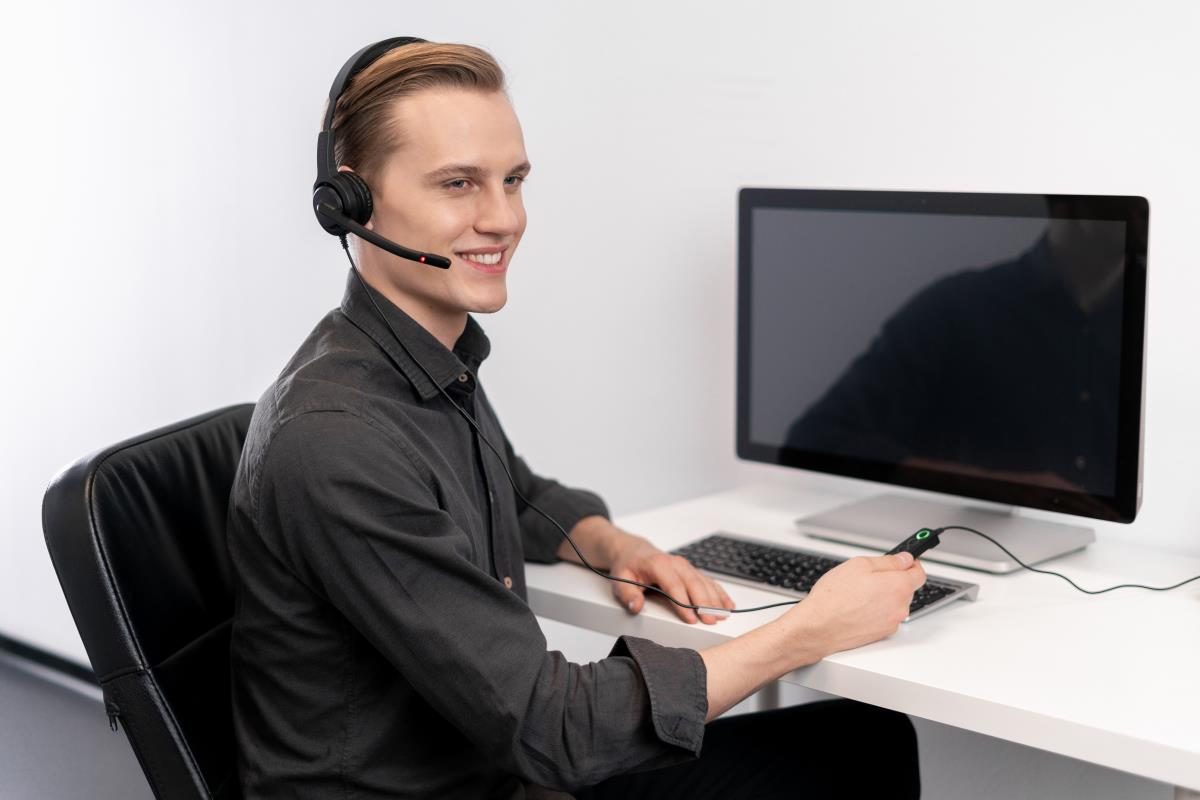 Headset Voice UC40 NC - Mono - USB - Black