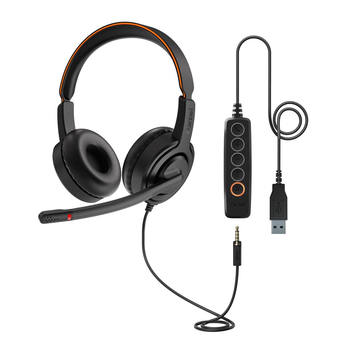 Headset Voice Uc45 Nc - Stereo - USB / 3.5mm - Black