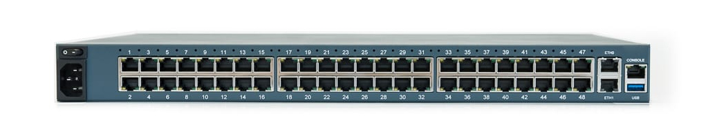 Serial Console - Nsc 48-port Unit - Dual Ac Switchable Pinouts - 2-cores 4GB Ram 32GB SSD - Fiber Sfp - Back To Front Airflow