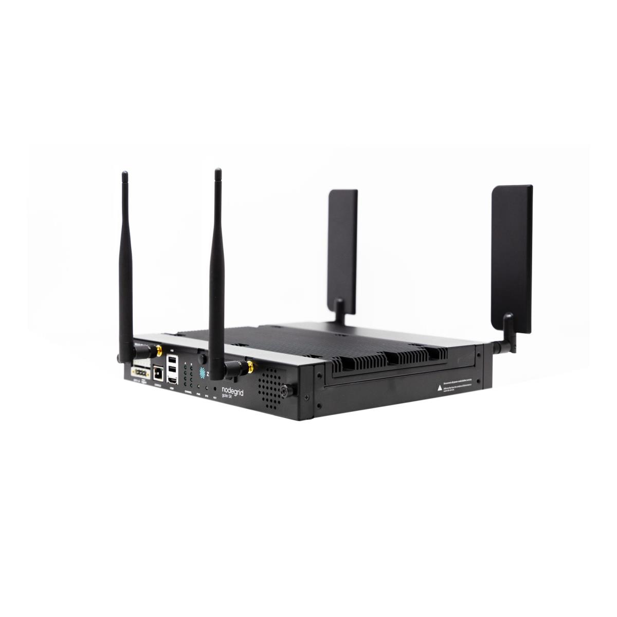 Nodegrid Gate Sr - Dual Dc - 4-core Intel Cpu - 8GB Ram 32GB - 8x Rj45 4x USB 2x Sfp+ 9x 1gbe (4x Poe+ Out) - 4g Lte/ Wi-Fi