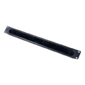 1u Cable Pass -thru W/ Brush Strip Black                                                            