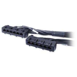Data Distribution Cable - CAT6 - UTP - CMR - 6xRJ-45 - 15m - Black