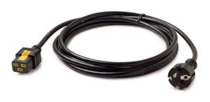 Power Cord/ Locking C19 To Cee/7 Schuko - 3.0m                                                      