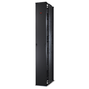 Performance, Vertical Cable Manager for 2 & 4 Post Racks, 84in H x 12inW, Double-Sided with Doors   