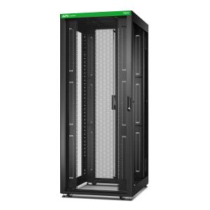 Easy Rack 800mm/42U/1000mm with Roof Castors Feet And 4 Brackets No Side Panels Bottom Black