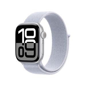 Watch Series 10 Gps + Cellular 42mm Silver Aluminium Case With Blue Cloud Sport Loop