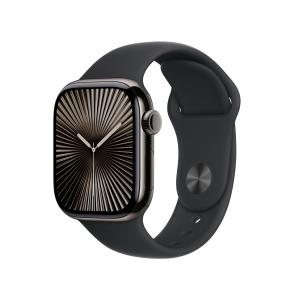 Watch Series 10 Gps + Cellular 42mm Slate Titanium Case With Black Sport Band - M/l