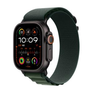 Watch Ultra 2 Gps + Cellular 49mm Black Titanium Case With Dark Green Alpine Loop - Small