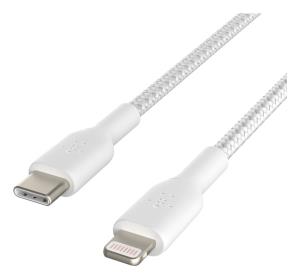 Lightning To USB-c Cable Braid 1m White