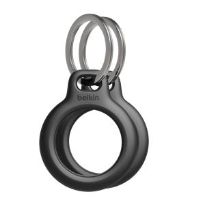 Secure Holder Keyring Airtag 2 Pcs Black