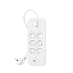 Surge Protection With USB C 6 Outlet