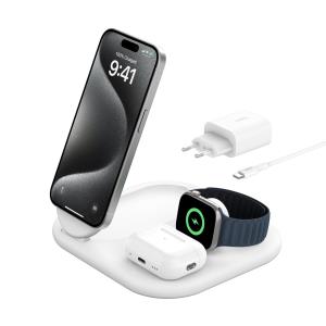 Boostcharge Qi2 15w Mag 3in1 Stand - White