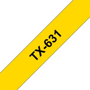 Tape 12mm Lami Black On Yellow (tx631)                                                              