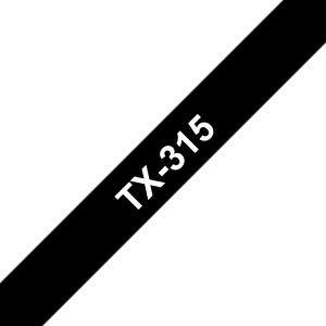 Tape 6mm Lami White On Black (tx315)                                                                