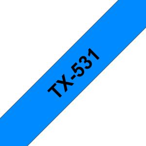 Tape 12mm Lami Black On Blue (tx531)                                                                
