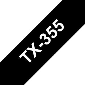 Tape 24mm Lami White On Black (tx355)                                                               