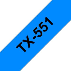 Tape 24mm Lami Black On Blue (tx551)                                                                