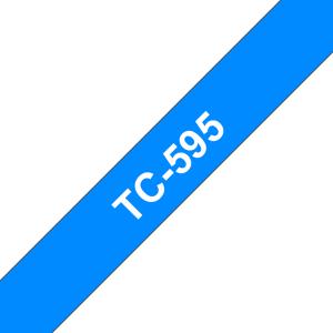 Tape 9mm Lami White On Blue (tc595)                                                                 