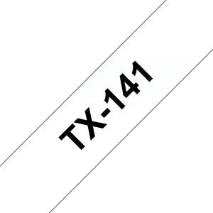 Tape 18mm Lami Black On Clear (tx141)                                                               