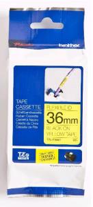 Flexible Tape 36mm Black On Yellow (tze-fx661)                                                      