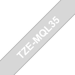 Tape 12mm Matt White On Light Green (tze-mqg35)                                                     