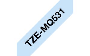 Tape Tze-mq531 12mm Black On Blue Pastel                                                            