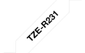 Tape Tze-r231 12mm Ribbon Black On White                                                            
