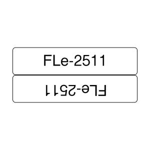 Flag Tape Black On White 21x45mm                                                                    